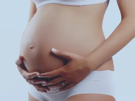 Barriga de mulher grávida
